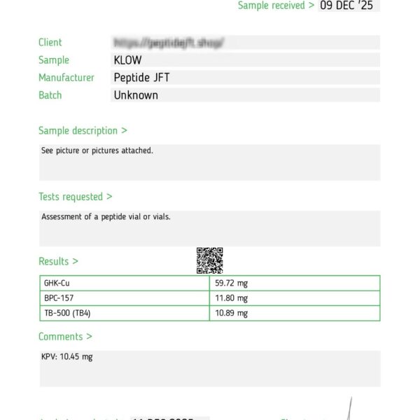 Buy peptides australia | klow 80mg | research peptide | australian peptide store